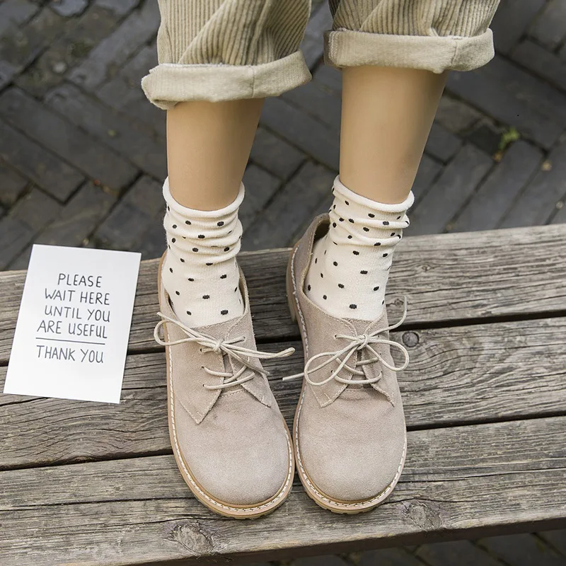 Женские хлопковые носки в японском и корейском стиле, носки в горошек, жаккардовые носки без пятки, повседневные хлопковые носки