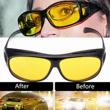 Длинный Хранитель HD вождения солнцезащитные очки с желтыми линзами Мода Анти-УФ ночного видения для водителя мужчин/женщин