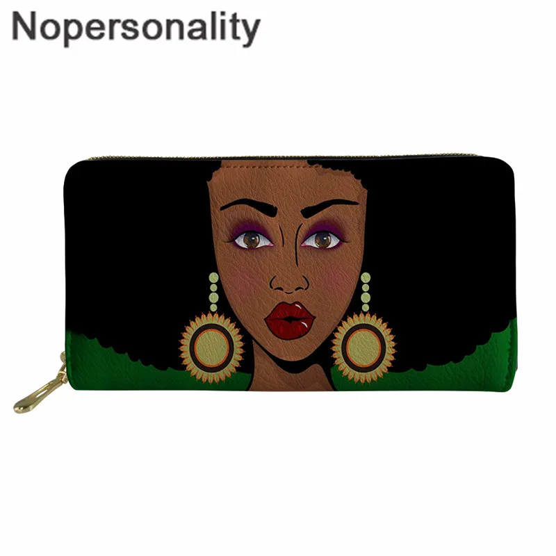 Z4046Z21 Nopersonality женский кошелек из искусственной кожи клатч кошелек Melanin queen женский с принтом в африканском стиле уникальные женские длинные кошельки на заказ - Цвет: Z4046Z21