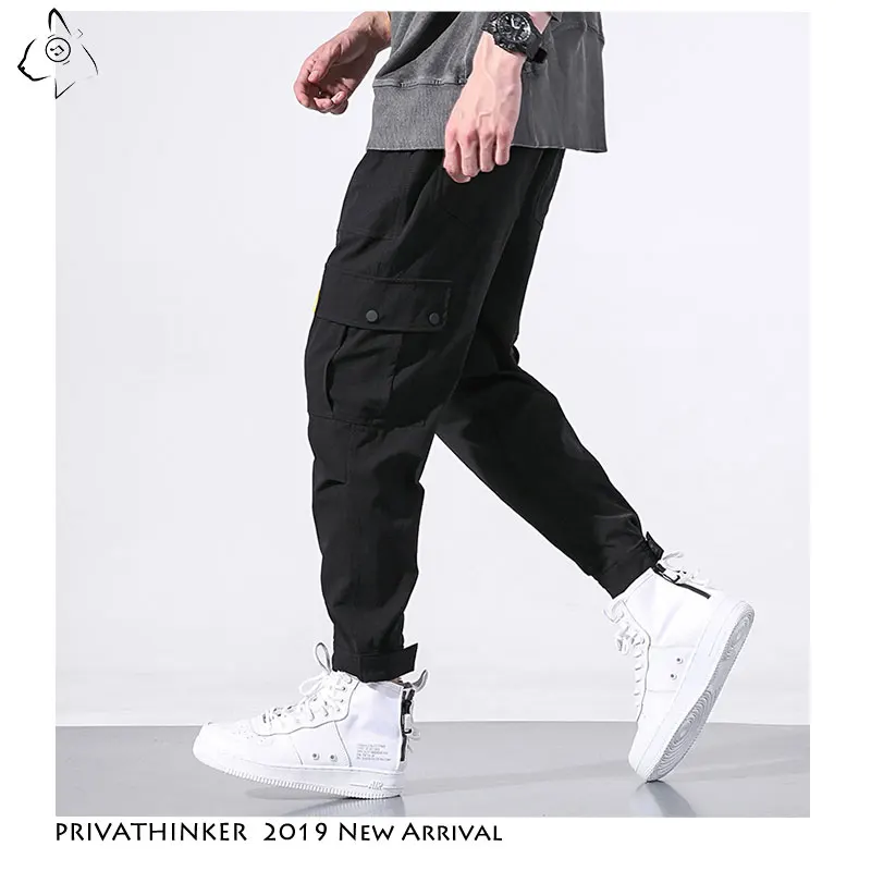 Privathinker мужские японские повседневные брюки карго 2020 осенние уличные джоггеры