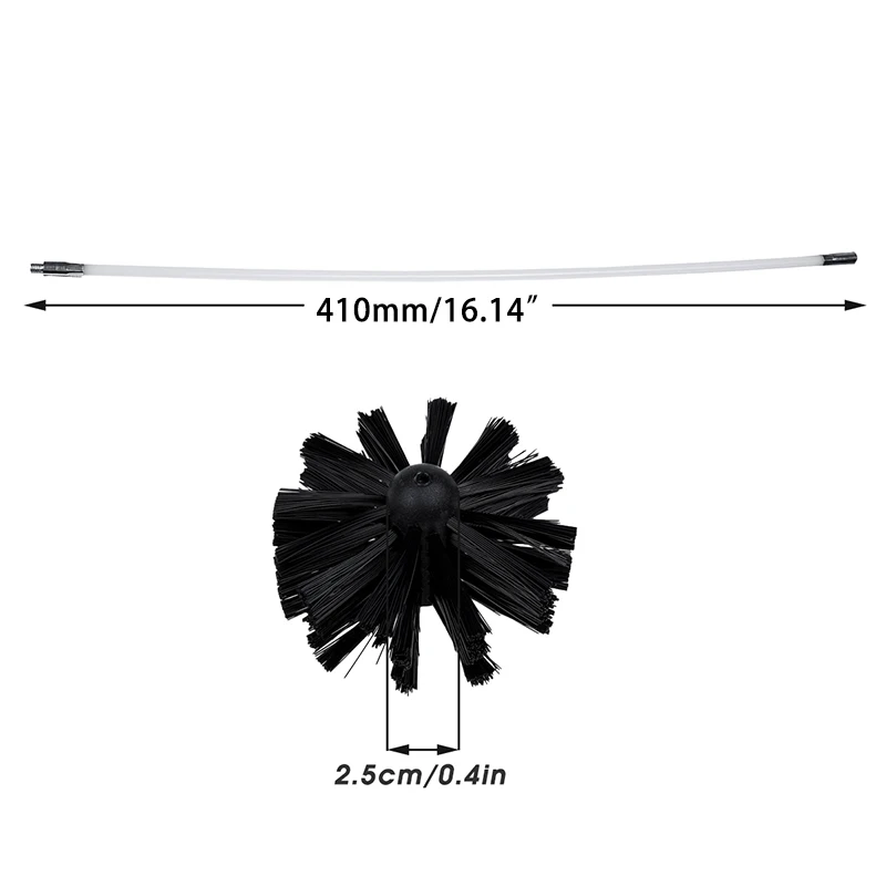 Стержни, щетка, инструмент для чистки дымохода, набор для чистки внутренних стен 410x10 мм, подметальный набор