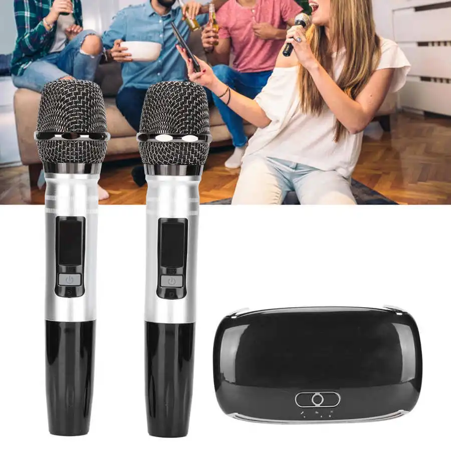 Bluetooth Microphone Karaoke Box Enhanced Signal Stability Karaoke Singing Classroom Wedding DJ Party Karaoke Mixer System Set - ANKUX Tech Co., Ltd