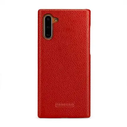 Новое поступление защитный чехол для samsung Galaxy Note 10, Роскошный чехол из натуральной кожи для samsung Note 10 - Цвет: Красный