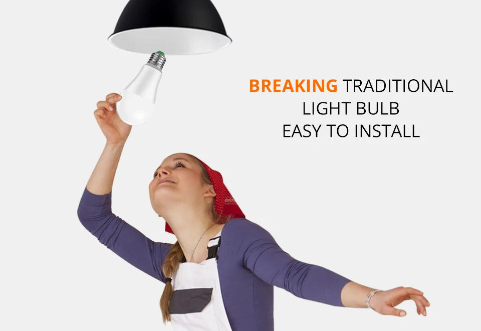 Dimmable светодиодный Wi-Fi умная лампа E27 Домашнее освещение для кухонных шкафов освещение для гостиной Совместимо с Google Home Alexa