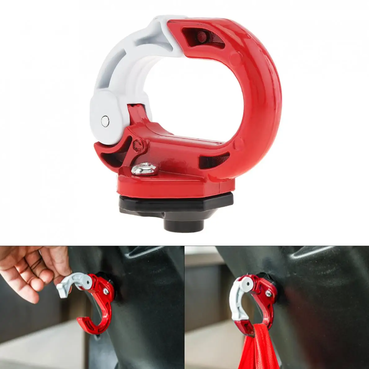 Type O Hook Luggage Helmet Holder Modified Motorcycle Parts Bag Bottle Hanger with Screws for Scooter Bicycle Electric Vehicle