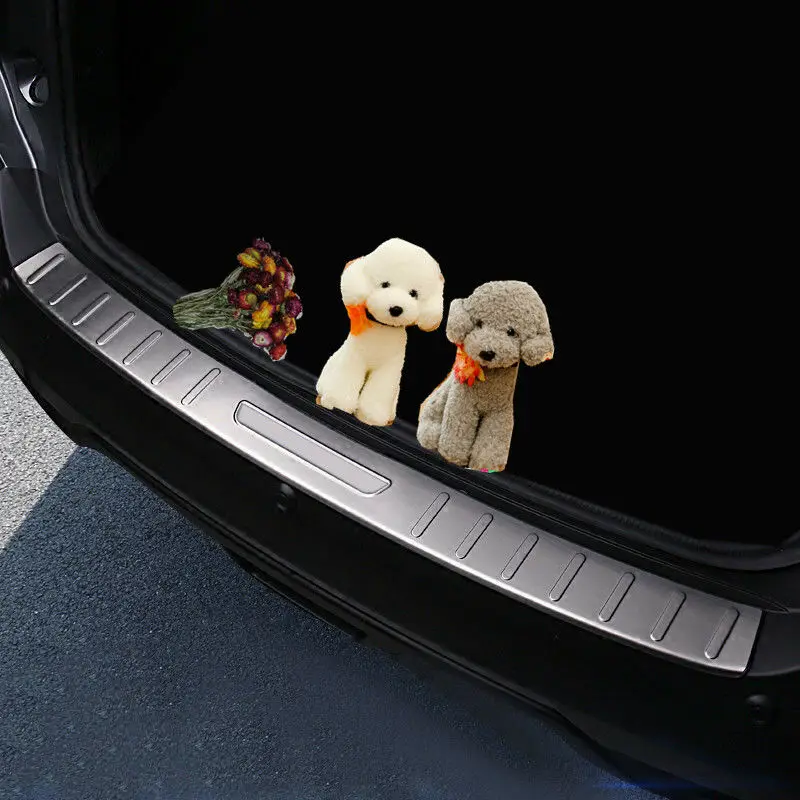 Для Nissan Kicks- нержавеющая внешняя защитная пластина заднего бампера крышка 1P