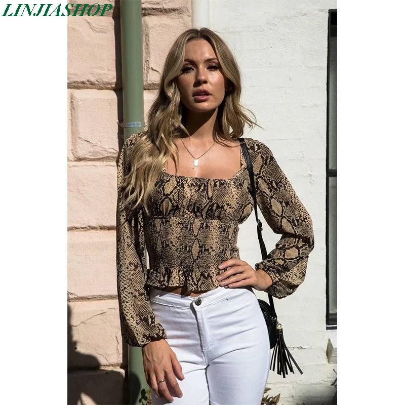 Винтажный элегантный Леопардовый укороченный топ летние топы на бретелях для