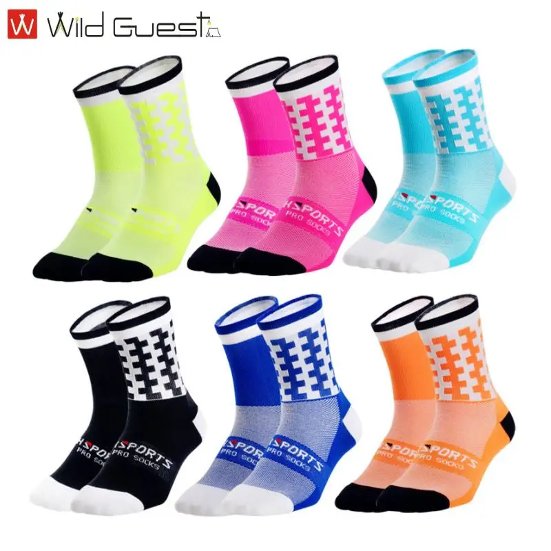 Calcetines de compresión para ciclismo para hombre y mujer, medias transpirables para baloncesto al aire libre, Montañismo al aire libre correr, novedad de 2020