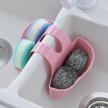 

Creative Kitchen Supplies Sink Water Draining Hanging Basket Tap Pool Hanging Bag Sponge Dishcloth Storage Rack
