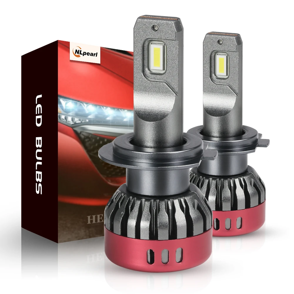 

NLpearl 2x Led Headlight Bulbs H7 Led 6000K 12000ML 56W CSP Chips H4 Led H1 9005 HB3 9006 HB4 H11 H8 H9 9012 HIR2 Led HeadLights