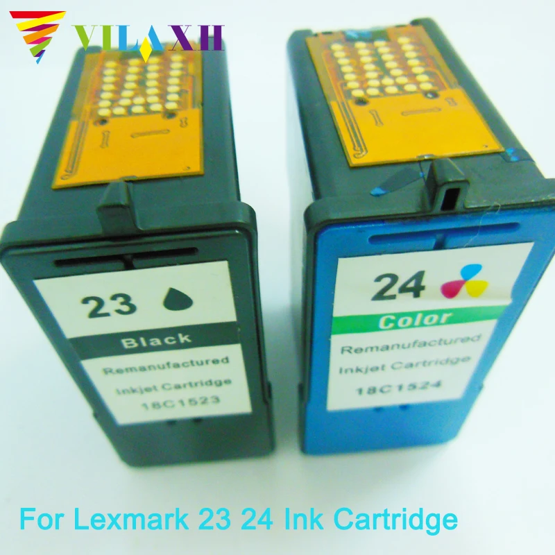 Vilaxh Совместимость 23 24 картридж с чернилами для принтера Lexmark X3530 X3550 X4550 X4530 Z1420 принтер