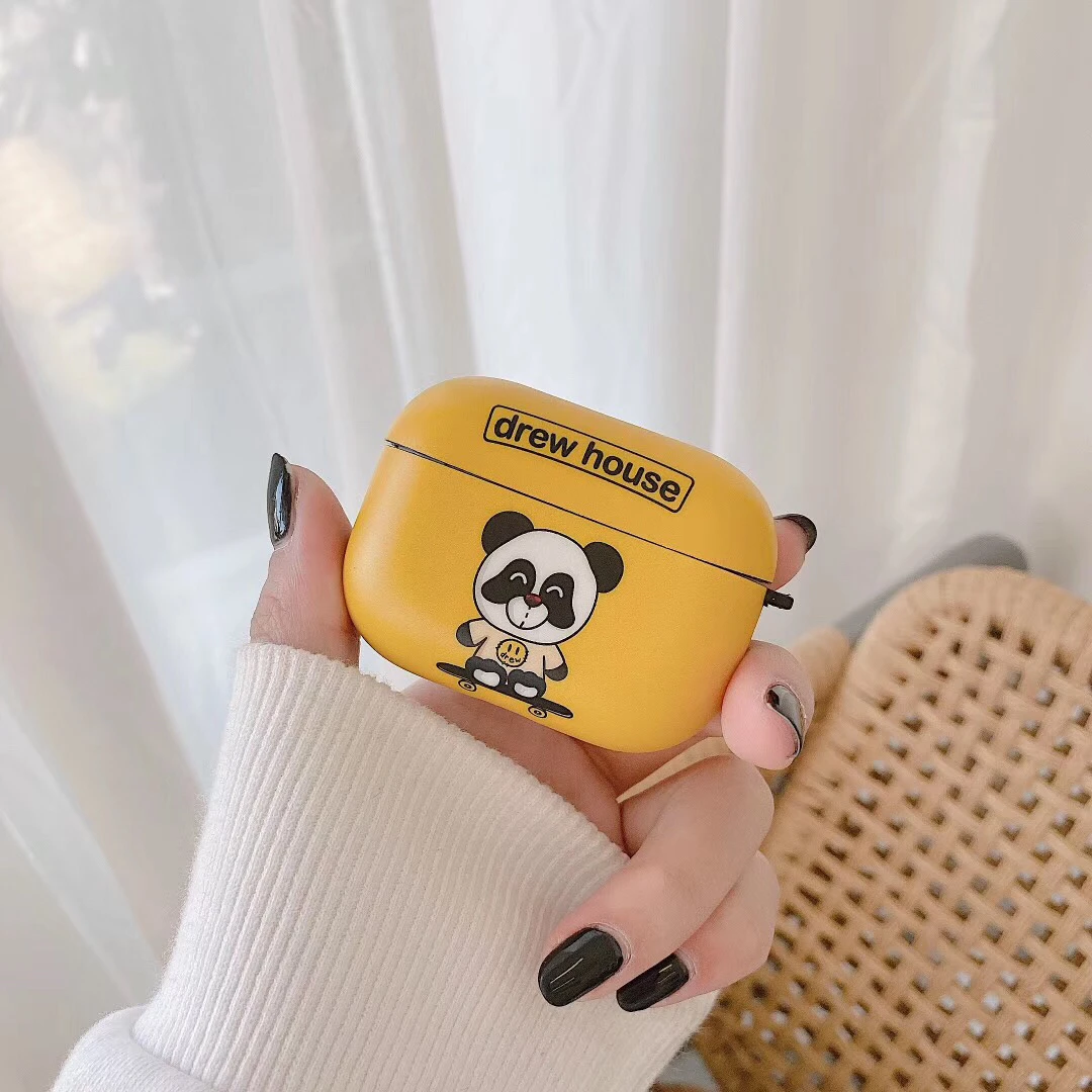 Для airpods pro Чехол стильная футболка с изображением персонажей видеоигр на дом Медведь Мягкий чехол для Apple Airpods 1/2/3 крышка беспроводного Bluetooth(голубой зуб) наушника чехол