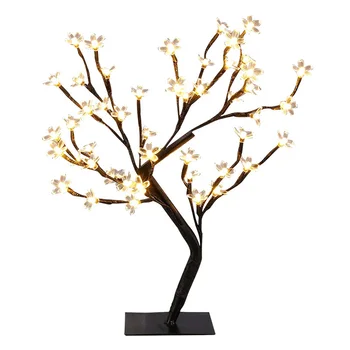 

16Inch 36LED Cherry Blossom Bonsai Light, Warm White, Crystal Flower Night Light,for Home,Festival,Party,Christmas,Night Light