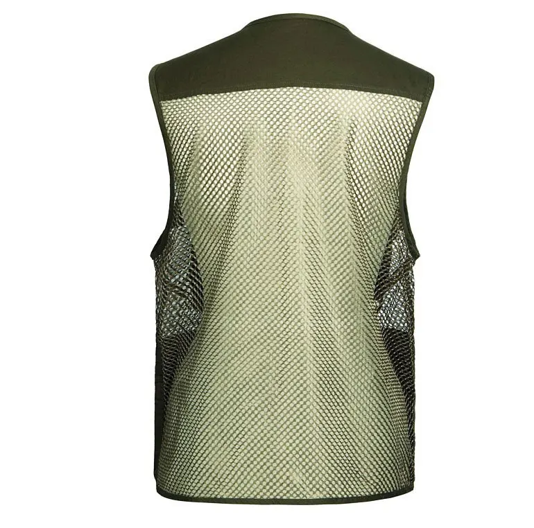 Summer Cotton Military Tactical Mesh Vest Fishing Breathable Pockets Vest Shooting Waistcoat Sleeveless Jacket Army Coat