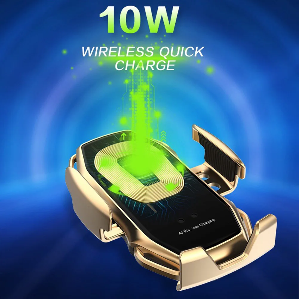

Wireless Car Fast Charger A5 Fast Charging Phone Holder Mount in Car for iPhone for Huawei Samsung Galaxy Fast Wireless Charger