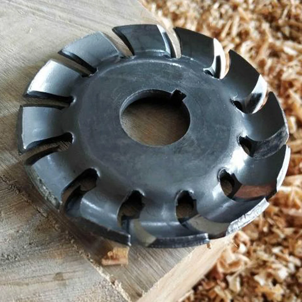 Manganese Steel Wood Shaping Disc Wood Carving Disc 16mm Bore 12 Teeth Extreme Shaping Disc for 100/115 Angle Grinder