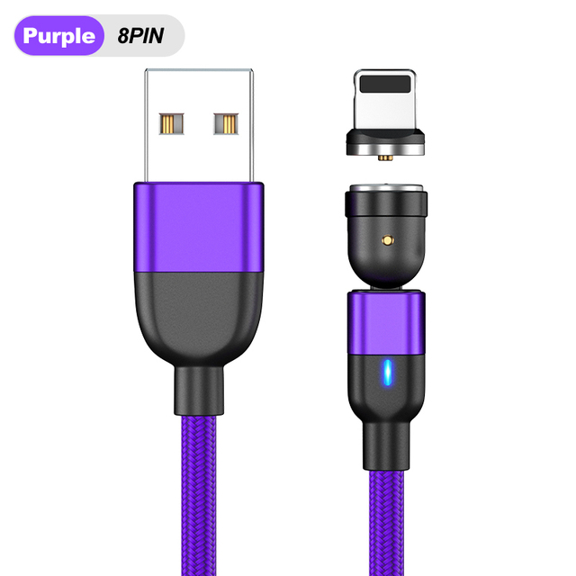 Micro USB Cable For iPhone 13 12 11 XS X 8 Samsung Xiaomi Android Mobile Phone Type-c Charging Magnet Charger Wire Cord