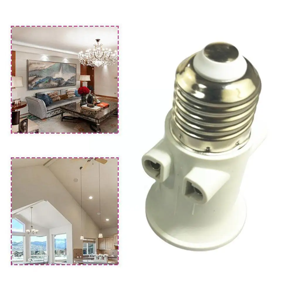 E27 Bulb Adapter Lamp Holder Base Socket Conversion EU Plug AC100-240V 4A for Lights e27 socket douille e27 B5S4 lamp holder lamp bulb holder socket converter lamp base lamp socket adapter