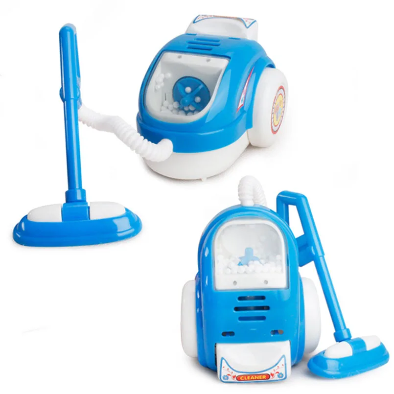 Blue Vacuum cleaner Мини холодильник микроволновая рисоварка кухонные игрушки ролевые игры Обучающие милые бытовые приборы для детей игрушки для девочек - Цвет: Blue Vacuum cleaner