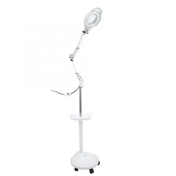 

5X LED Facial Magnifying Floor Lamp Magnifier Glass Lens Cold Light
