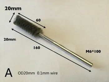 

1 piece stainless steel tube brush steel wire boiler cleaning brush pipe brush pipe cleaner OD20 / 22/25 / 28MM