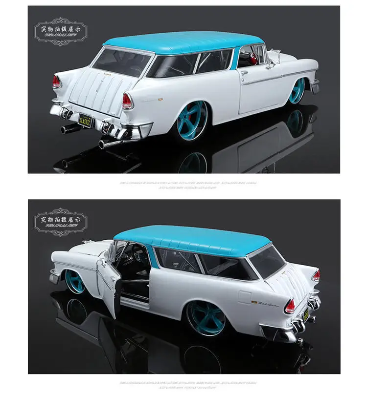 Maisto 1:18 литая модель автомобиля игрушка для 1955 chevrolet NOMAD роскошная классическая модель автомобиля с оригинальной коробкой