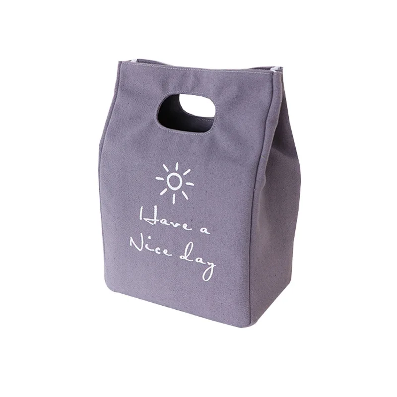 lunch bag Милая сумка для обеда в японском стиле, сумки для обеда для женщин, изолированная сумка для обеда с ремешком, Ланч-бокс, сумка-тоут для обеда, для работы, пикника - Цвет: lunch bag