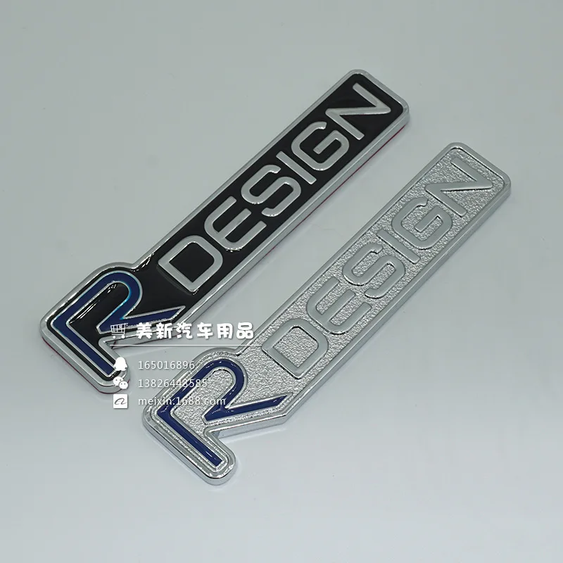 Rdesign Автомобильный логотип 3D Металлические автомобильные наклейки подходит для VOLVO S60 L V40 V60 модифицированный Автомобильный логотип