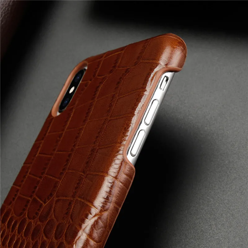 BestNull первый слой коровьей крокодиловой кожи линии задняя крышка чехол для iPhone XS смартфон