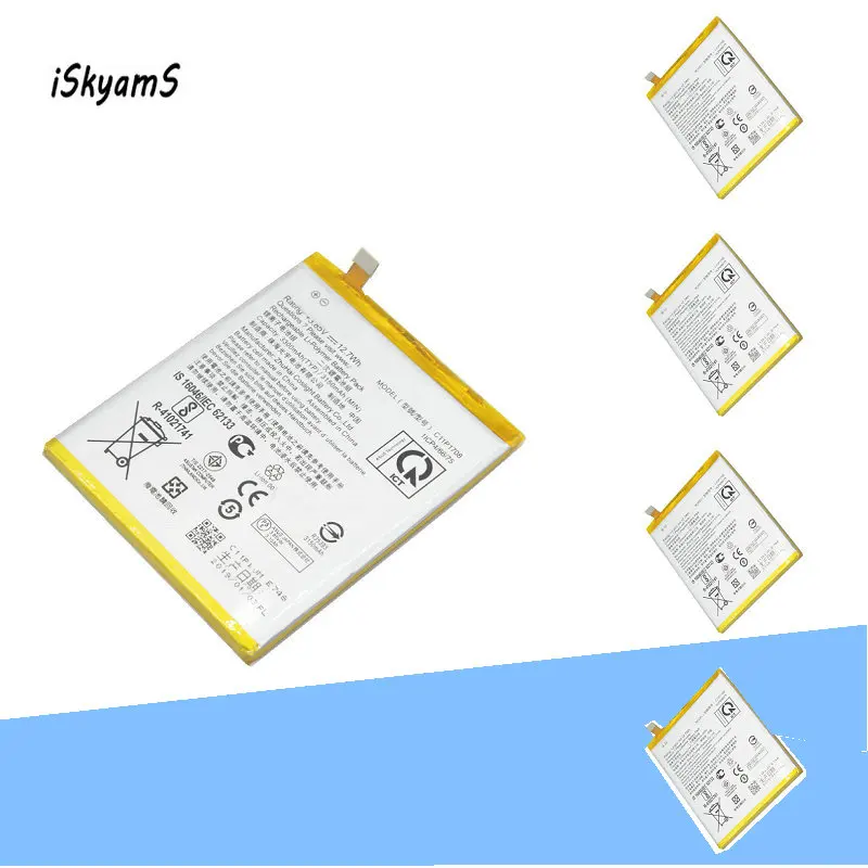 ISkyamS 5 шт 3300mAh аккумулятор высокой емкости C11P1708 для Asus Per ZenFone 5 ZE620KL