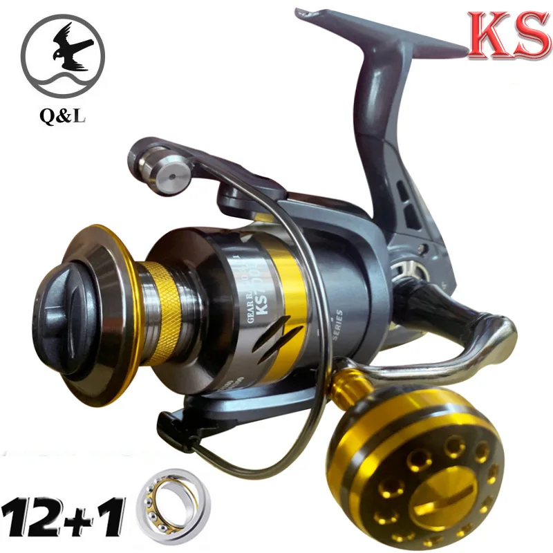 Q&L 2000 7000 Spinning Fishing Reel sea 30KG Max Drag Dual model All