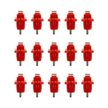  10Pcs Poultry Chicken Nipple Drinker Drinking Fountain Red Spring Type Mouth Water Poultry Farming Feeding Equipment 