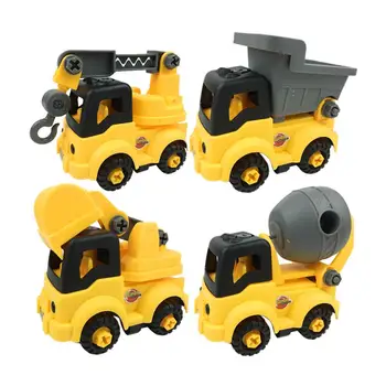 

4Pcs Construction Nuts Cars DIY Disassembly Assembly Model Education Kids Toy Early Toy Intelligence for Children