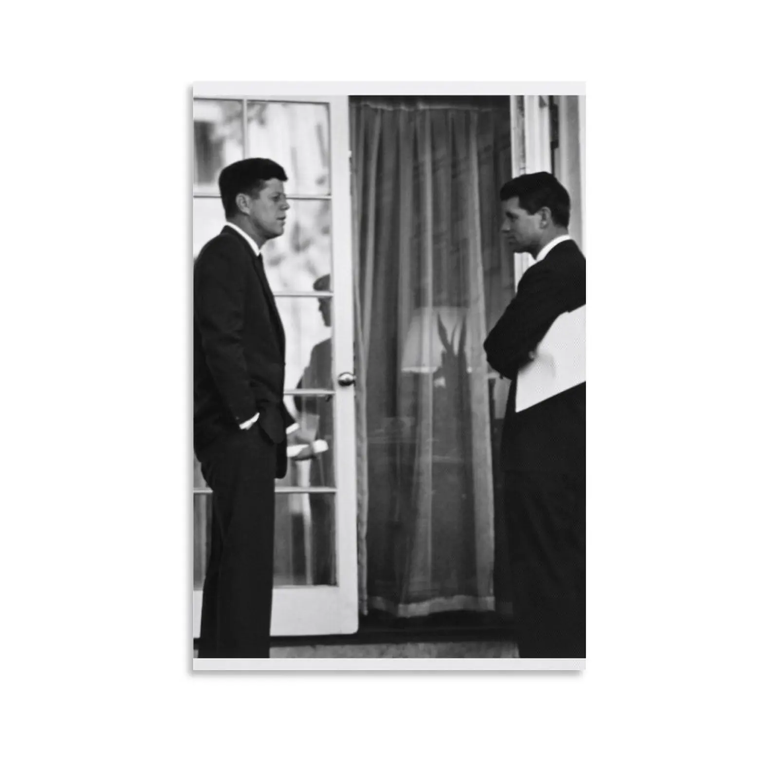 President John Kennedy And Robert Anime Poster Home Decor Painting Decorations Room Decoration Decorative Paintings | Дом и сад