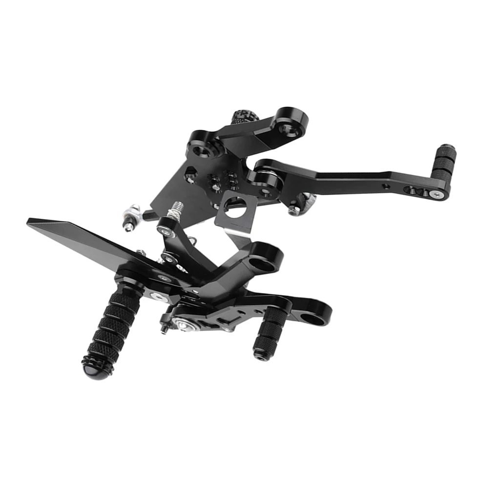 1 Pair CNC aluminum Motorcycle footrest footpeg pedal foot peg Rearset Rear Set For Kawasaki Ninja 400
