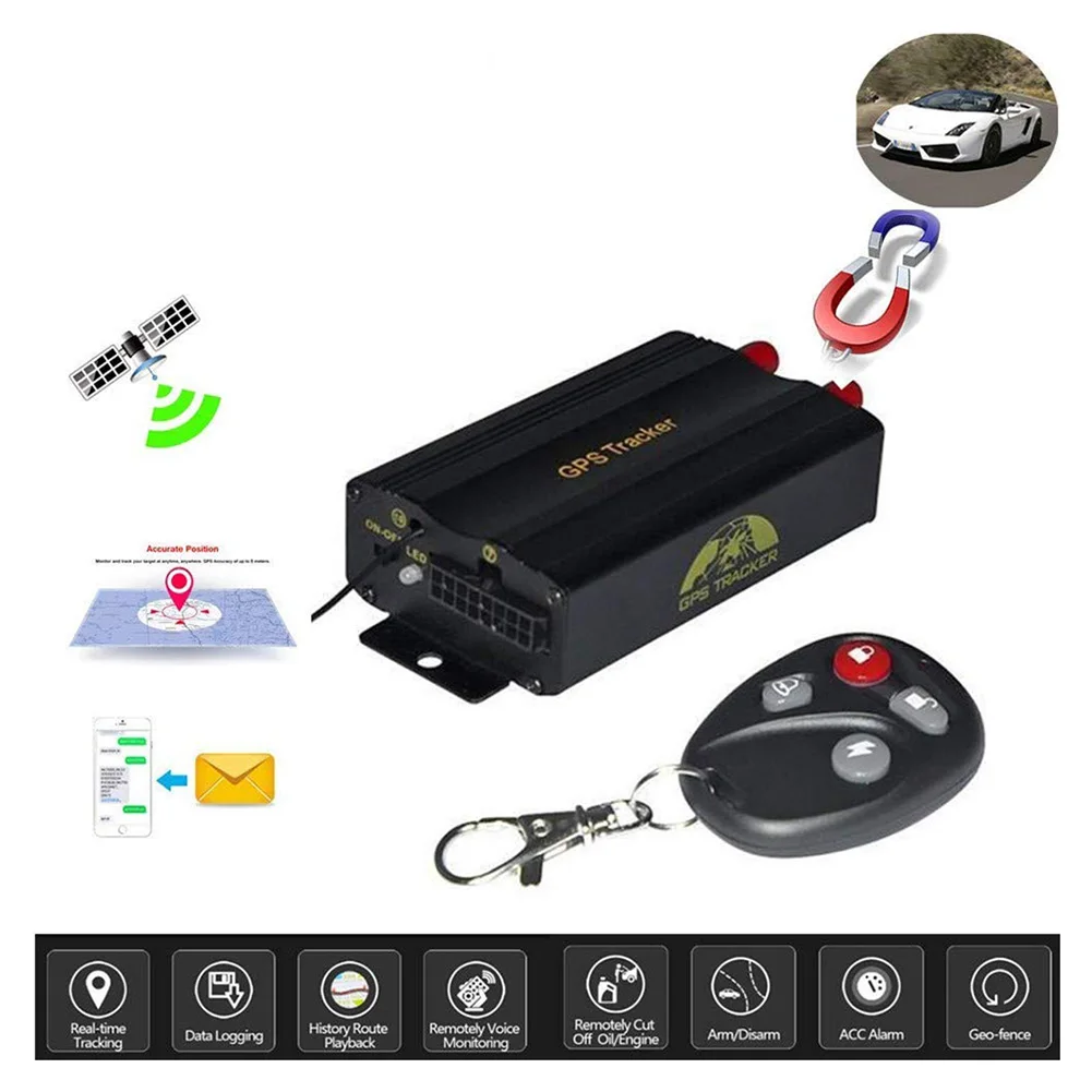 TK103B Автомобильный gps-трекер в реальном времени, Автомобильные gps GSM GPRS устройства слежения, скрытая Автомобильная охранная сигнализация, автомобильные аксессуары