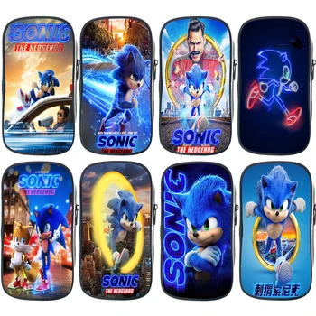 

Cool Students Sonic Pencil Bag Child Cute Cartoon Pen Bag Anime Teens Stationery Bag Popular Kids Pencil Case Children Gift