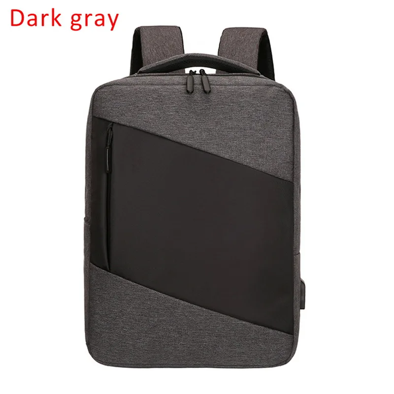 C dark gray Мужской рюкзак, рюкзаки для ноутбука, 17 дюймов, 15,6 дюймов, Противоугонный мужской рюкзак для путешествий, офисный женский рюкзак для путешествий - Цвет: C dark gray