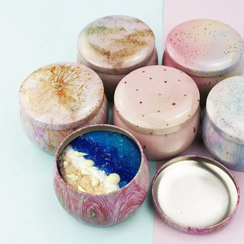 4 шт розовый чайник жестяная коробка в форме барабана конфеты печенье Ювелирная монета банки для хранения