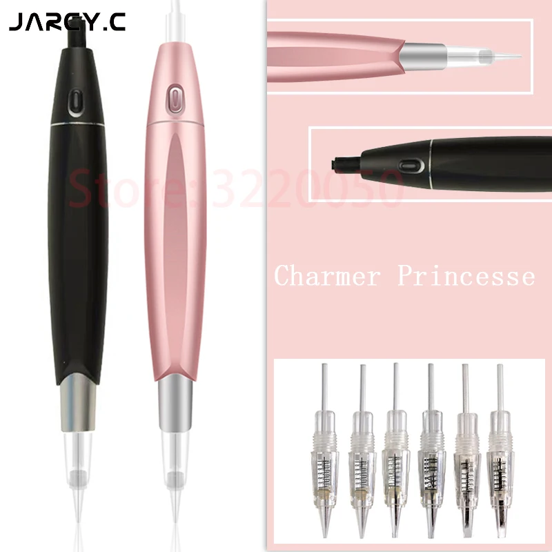 

for Cartridge needle Rose Gold Electric Tattoo Microblading 35000 rpm rotating Permanent Make-Up Eyebrow Lip Eyeliner metal