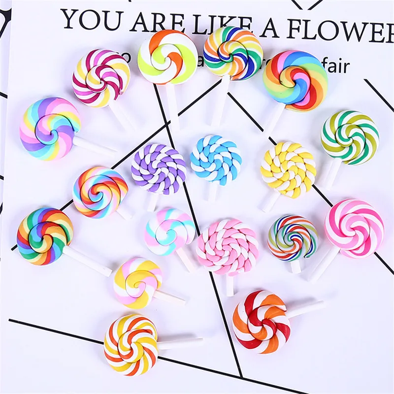 10 шт. моделирование кремовая Мягкая Керамика леденец Diy Подвески глина Lizun Slime