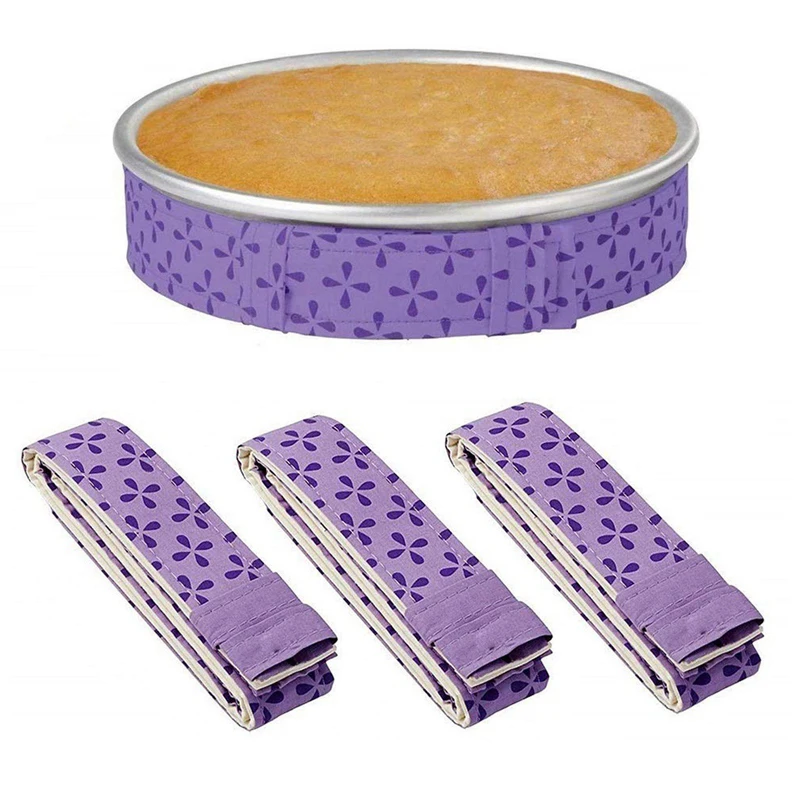 

2pcs Bake Even Strip Cake Tools Cake Pan Dampen Strips Cotton Thick Cake Pan Strips Baking Tools Baking Accessories