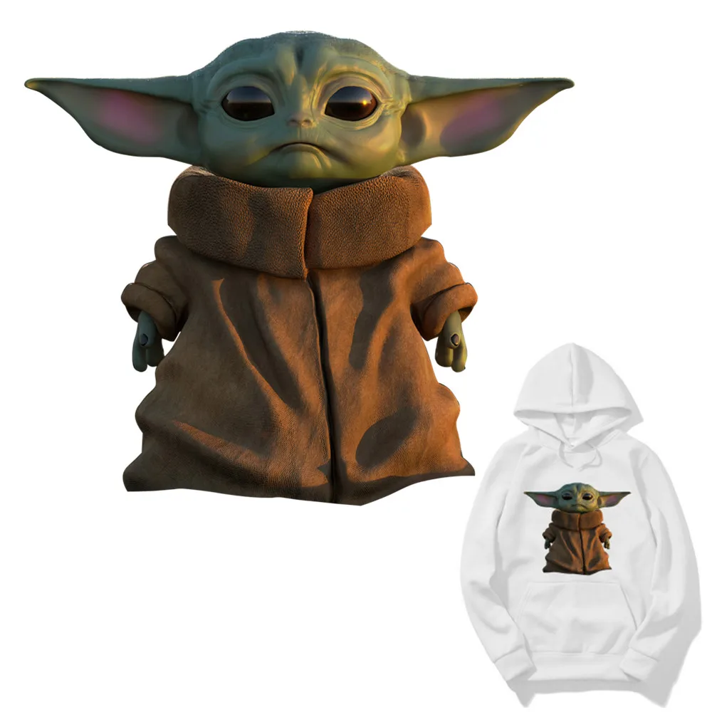 Детские наклейки Yoda мандалорианские нашивки термопереводная куртка аппликация