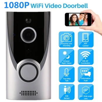 

Vikewe M16 Video Doorbell Smart Wireless WiFi Security Door Bell Visual Recording Home Monitor Night Vision Intercom door phone