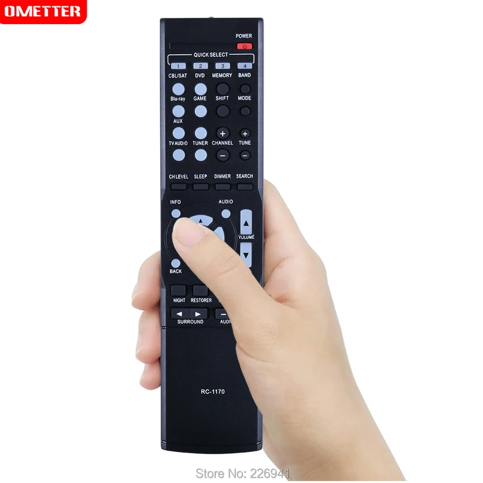 Hotsmtbang Telecomando Universale Di Ricambio Per Ricevitori AV Denon, Modelli RC-1156, RC-1157, RC-1180, AVR-1513, AVR-1612 E Altri