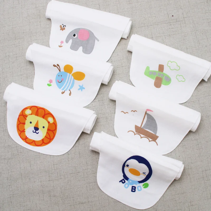  [2-Packaged in the Shape of Bars] Combed Cotton Gauze Handkerchief Children Pure Cotton Sweat-absor