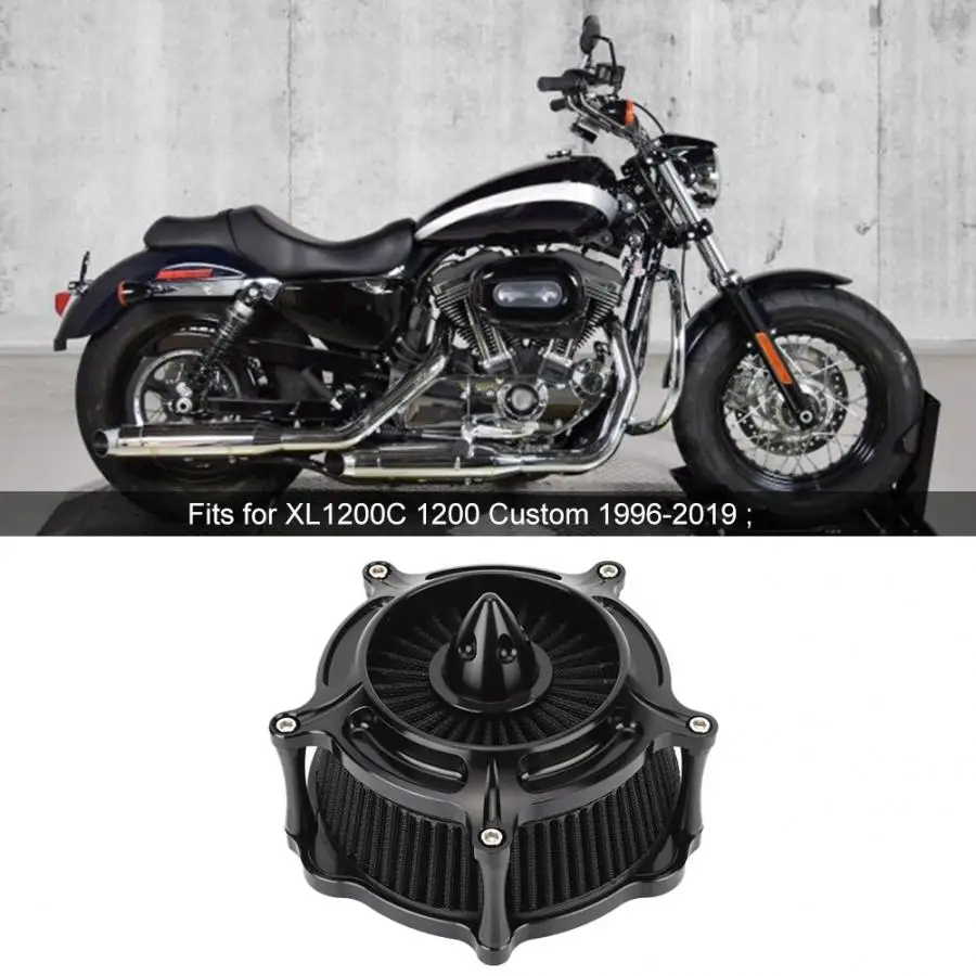 Мотоцикл черный воздушный фильтр замена аксессуары Подходит для XL1200C 1200 на заказ 1996- модификация мотоцикла