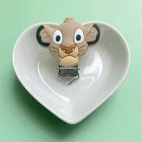 3pcs Lion Silicone Pacifier Clip