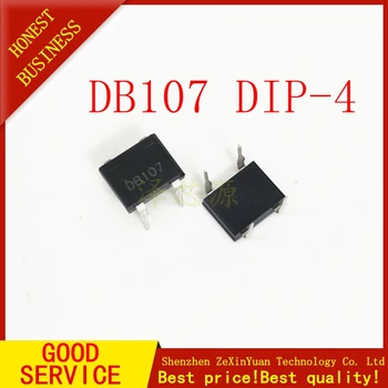 

200PCS DB107 dip4 dip 1A 1000V Single Phases Diode Rectifier Bridge
