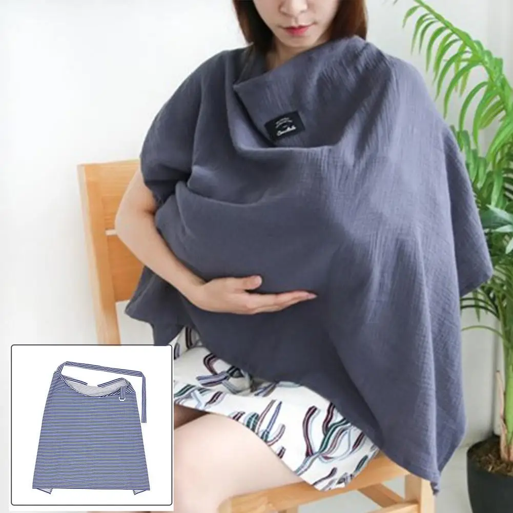 Breastfeeding Cover Baby Infant Breathable Cotton Muslin Nursing Cloth Large Size Big Nursing Feeding Cover Cape Apron 66x90cm